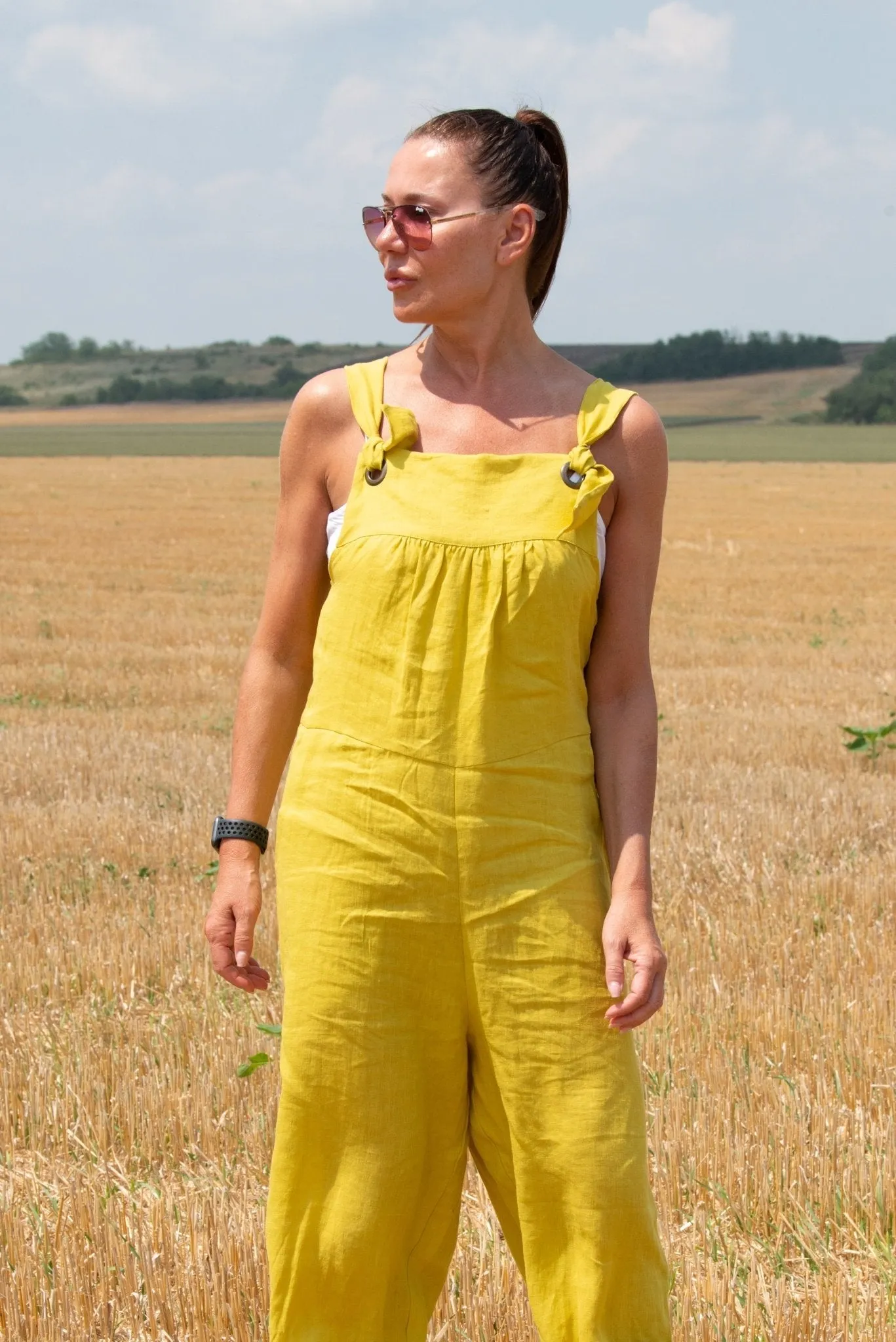 ROME Linen Summer Jumpsuit