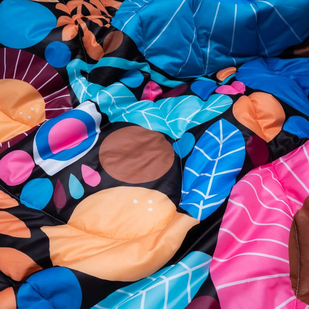 Rumpl Original Puffy Blanket Night Garden - Lisa Congdon