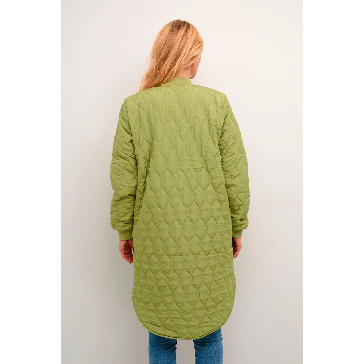 Shally Quilted Coat Mosstone