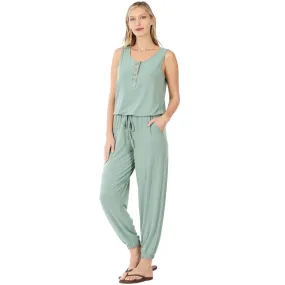 Sleeveless Jogger Jumpsuit
