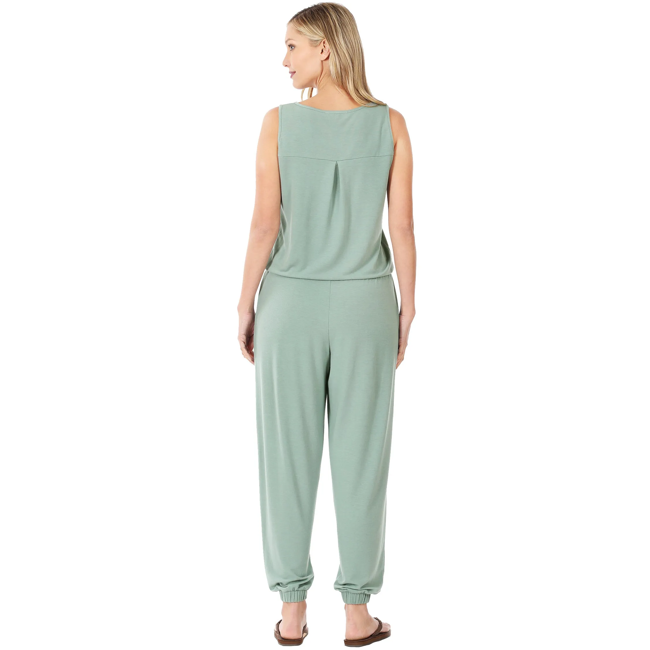Sleeveless Jogger Jumpsuit