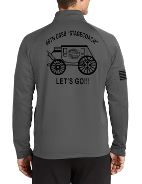 Stagecoach Grey 1/4 Zip Pullover Sweatshirt, Black Design. This sweatshirt is NOT Approved for PT