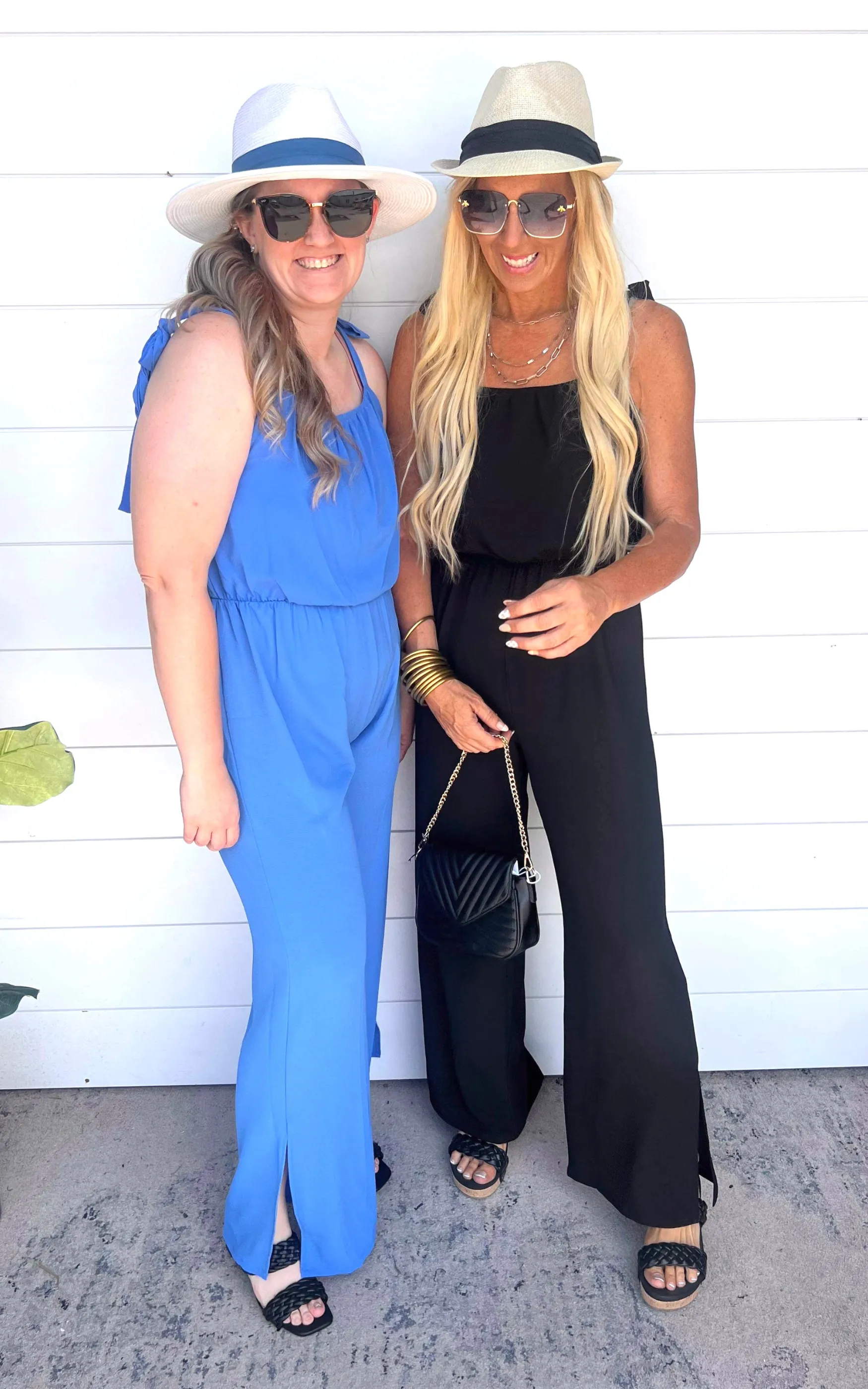 Textured Clean Blue Tie Shoulder Ruched Jumpsuit | FINAL SALE