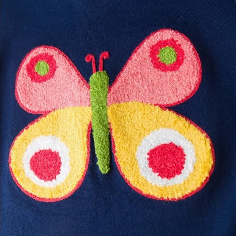 Toddler Girl's Butterfly Print Sweatshirt