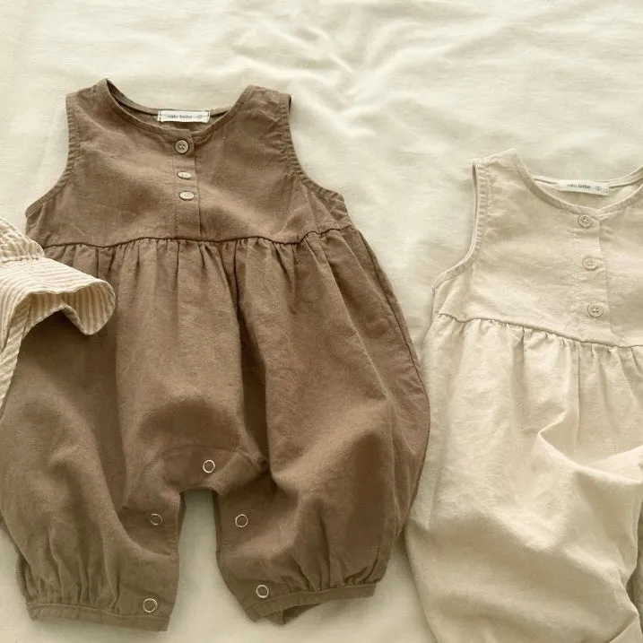 [valubebe] linen jumpsuit - SS24