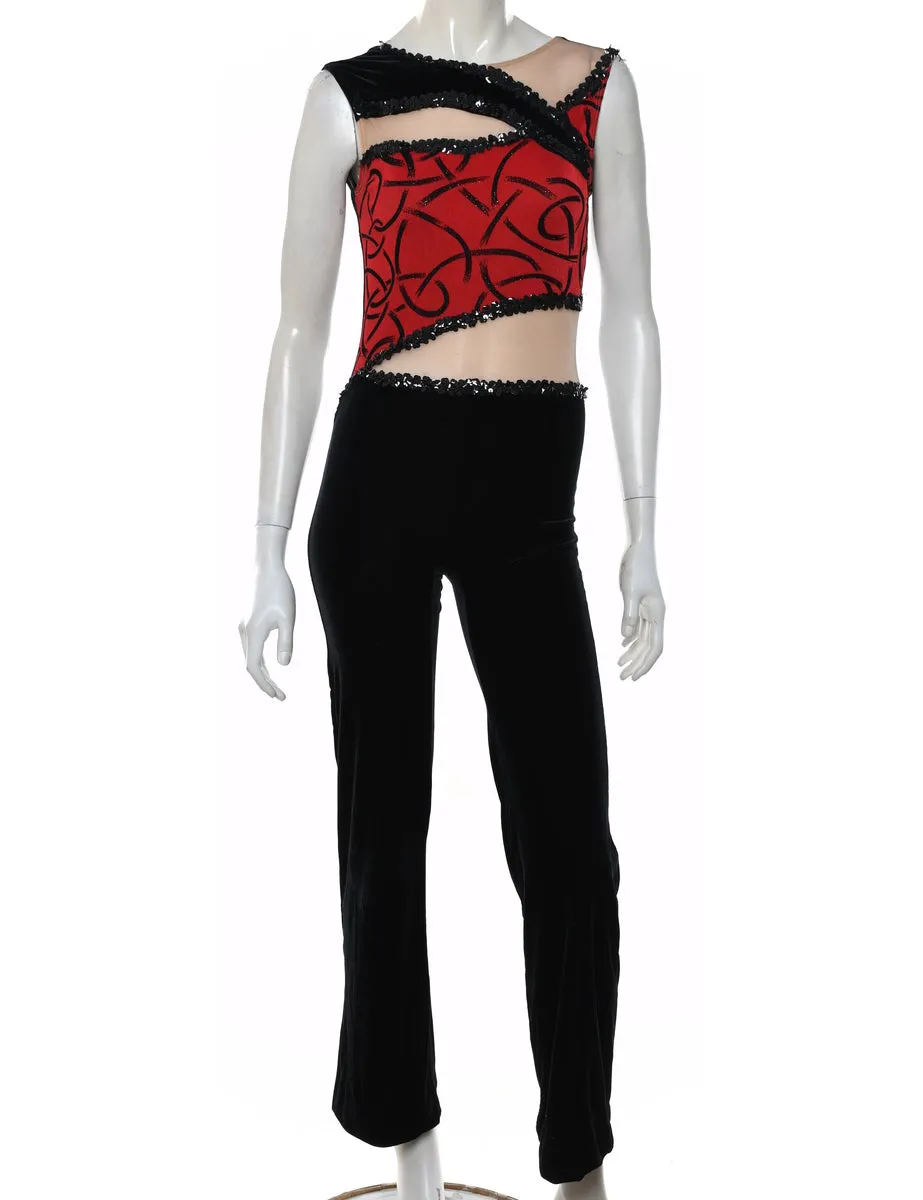 Velvet Jumpsuit - S
