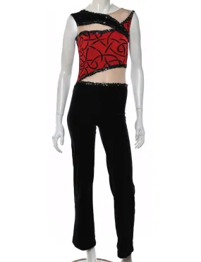 Velvet Jumpsuit - S