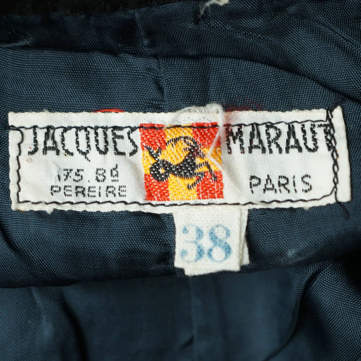 Vintage 1950s Bombshell Cigarette Pants Woven Black Silk Jacques Maraut Paris - Sz S