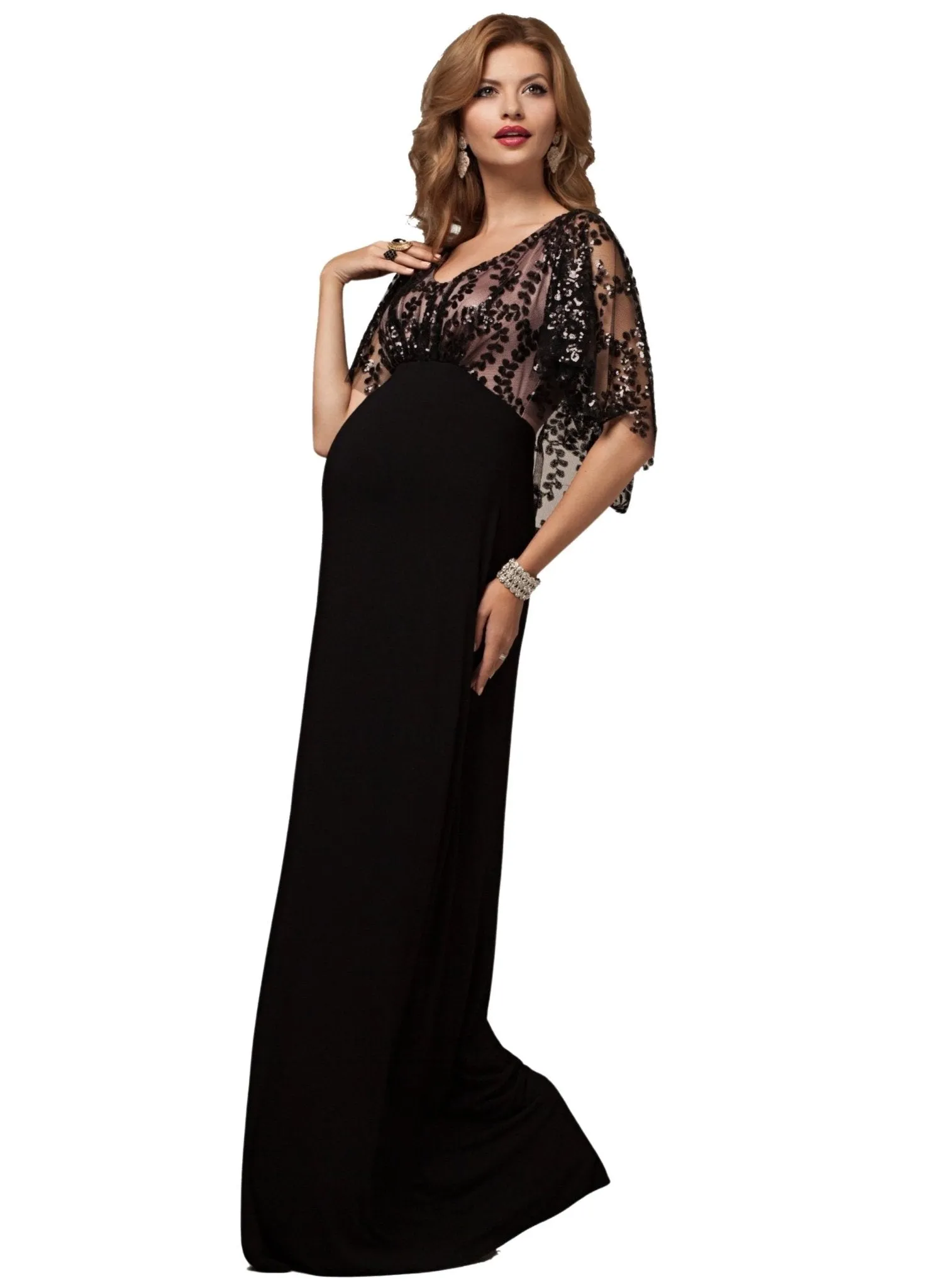 Vintage Cape Maternity  Gown