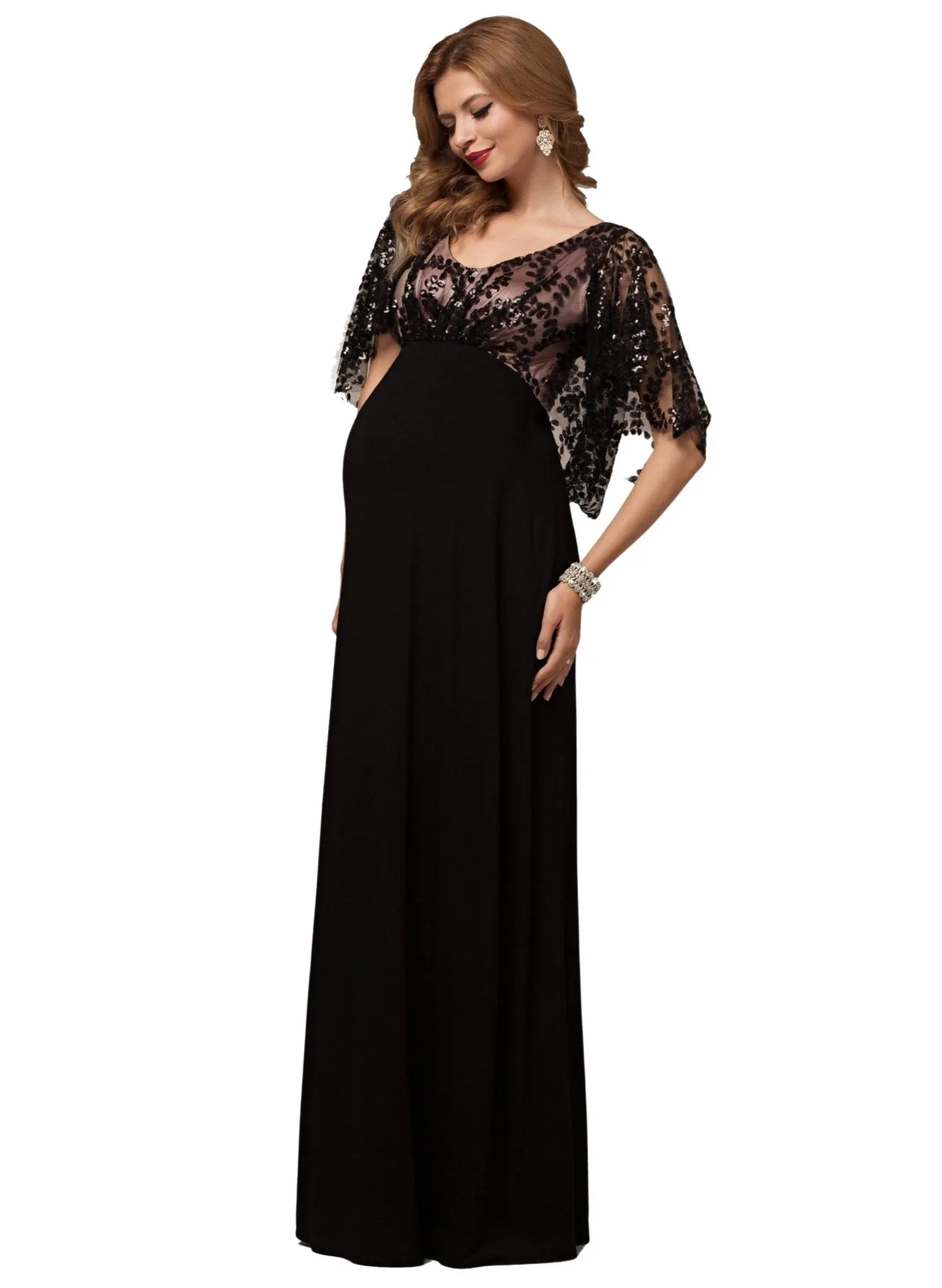 Vintage Cape Maternity  Gown
