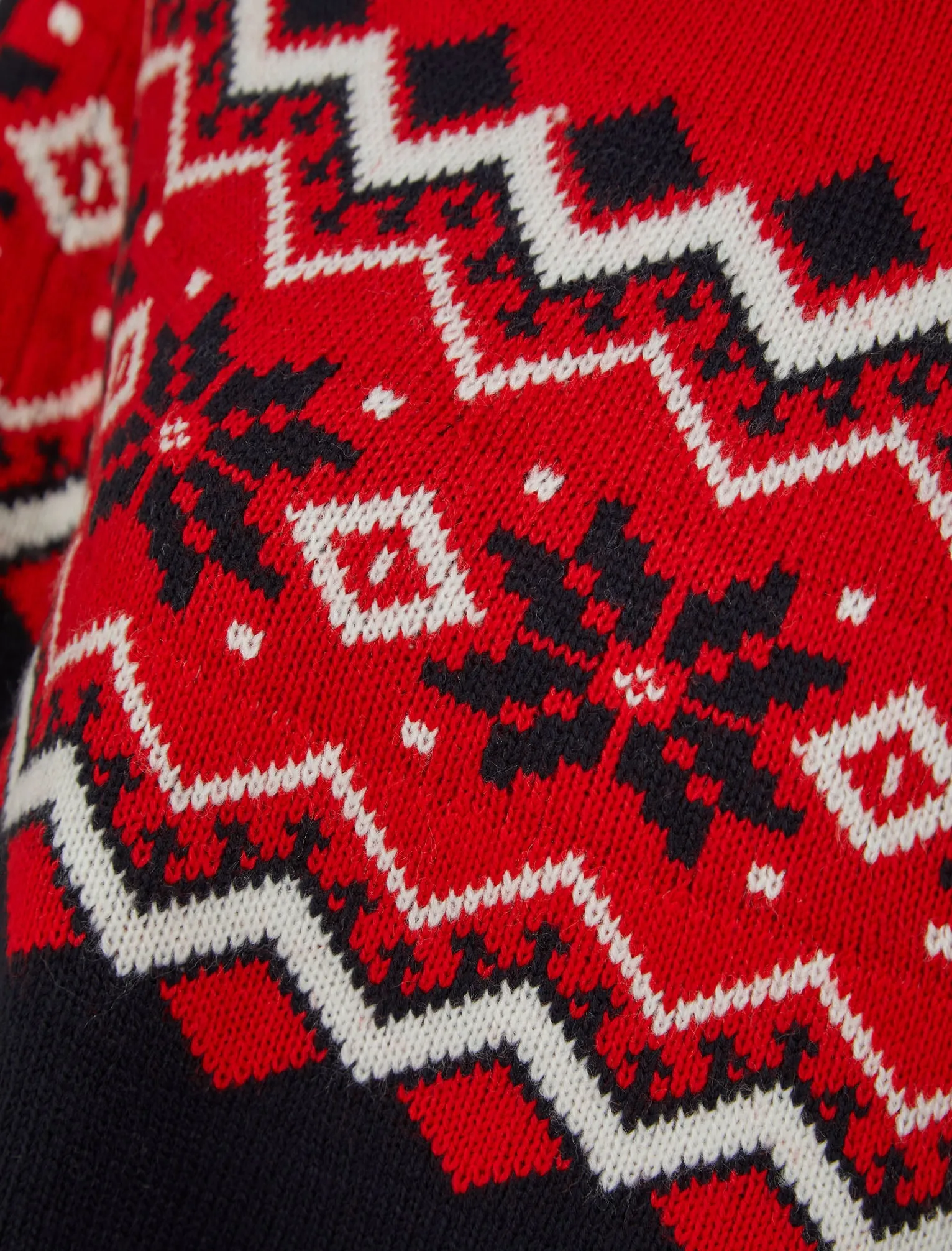 Women's Elin Snowflake Print Novelty Knitted Poncho Cape in Ink - Merry Christmas