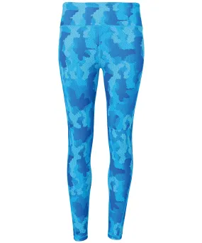 Womens TriDri® performance Hexoflage® leggings | Camo Sapphire