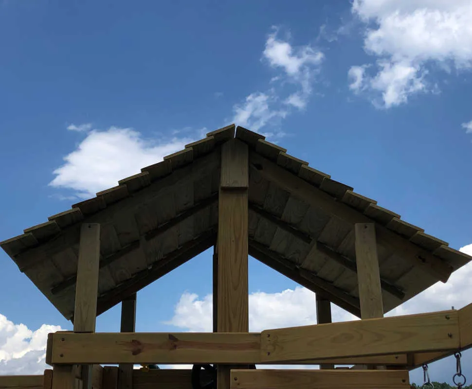 Wood Roof - For All SwingSet Co Swing Set Models