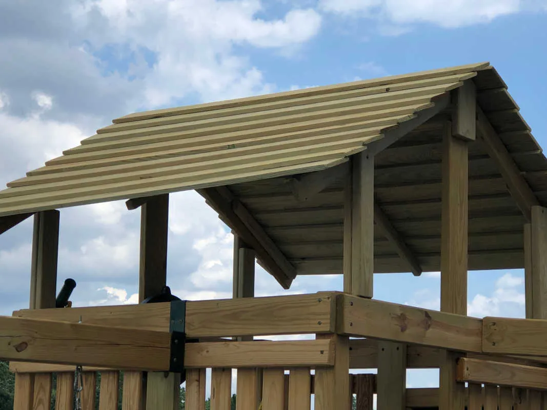 Wood Roof - For All SwingSet Co Swing Set Models