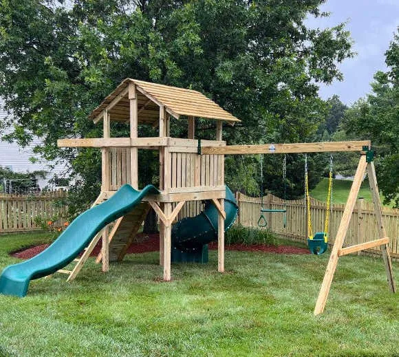 Wood Roof - For All SwingSet Co Swing Set Models