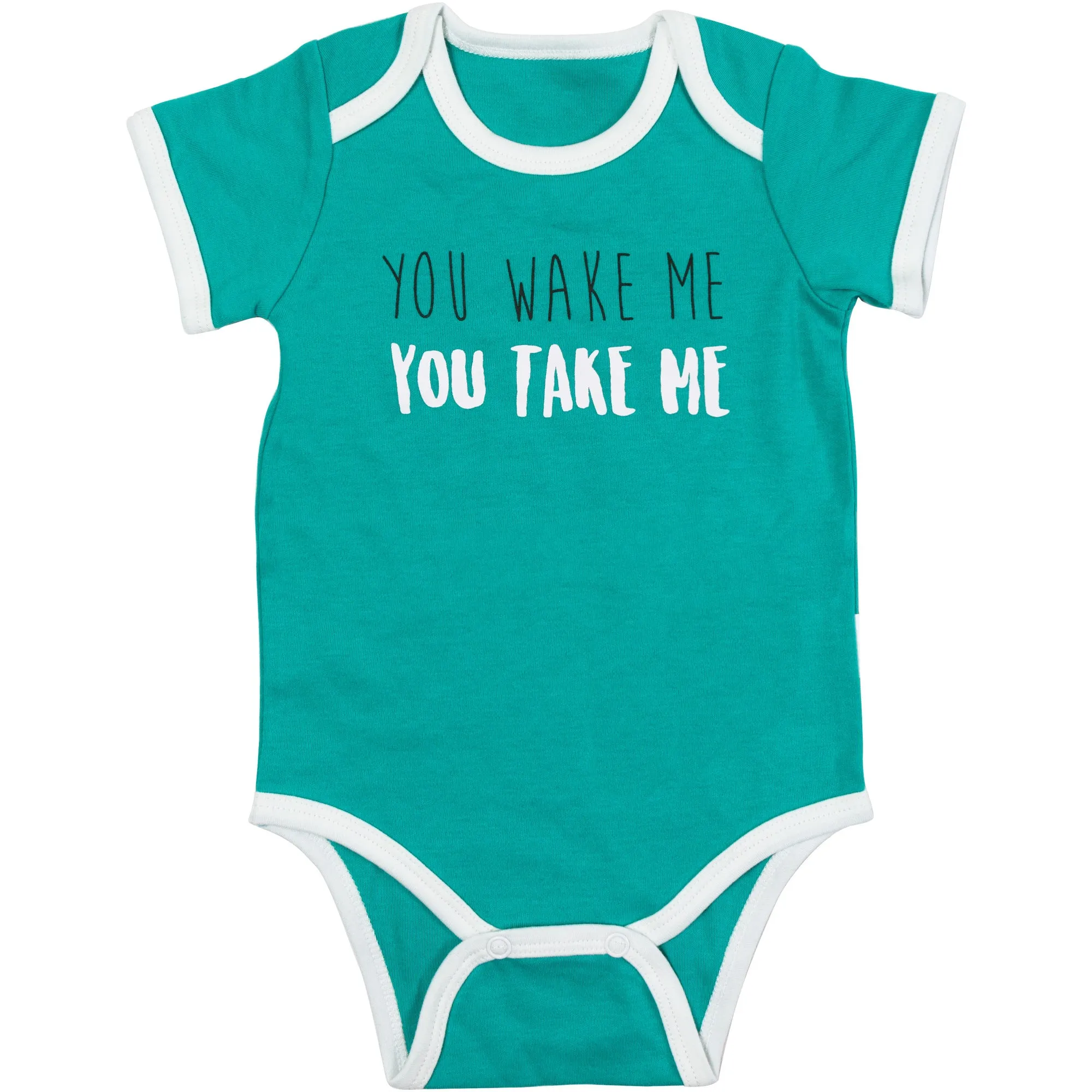 You Wake Me Teal Bodysuit
